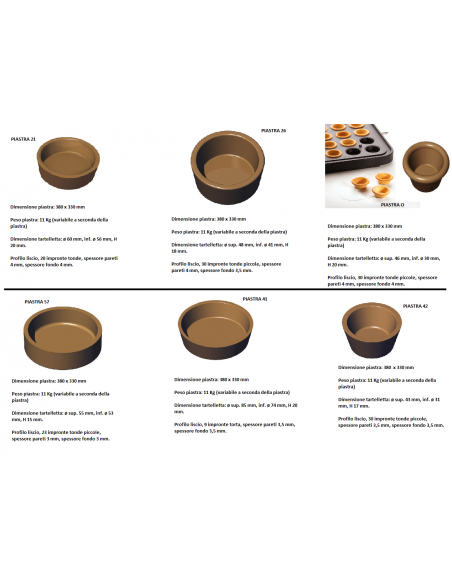 Plate for tarts - cm 58 x 42 x 53 h