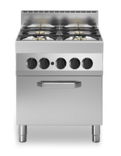 Cocina de gas - Horno de gas - N. 4 incendios - cm 70 x... 2