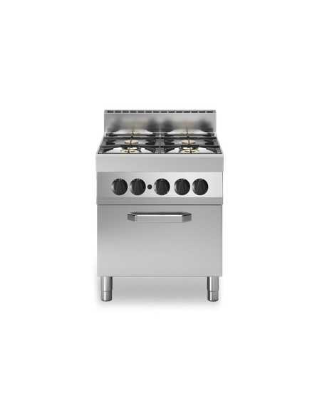 Cocina de gas - Horno de gas - N. 4 incendios - cm 70 x 70 x 85h