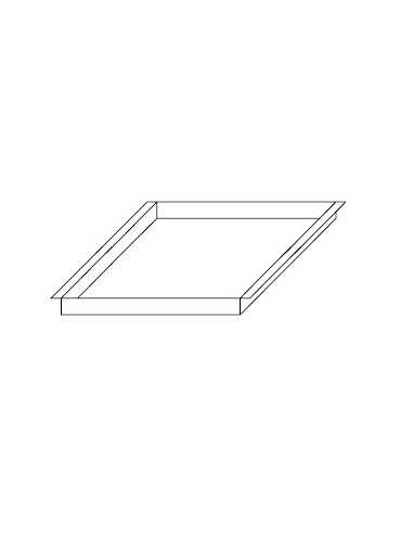 Gas baking tray - Dimensions cm 53 x 53 x 10h