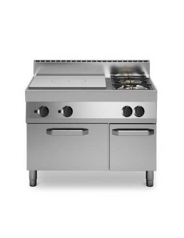 Cucina tuttapiastra a gas - N. 2  fuochi -...