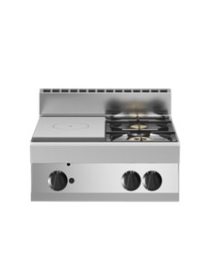 Cocina de cocina - N. 2 incendios - Banco - cm 70 x 70 x 30h 2