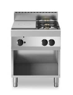 Cucina tuttapiastra a gas - N. 2  fuochi - cm 70 x 70 x 85h 2
