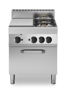Cucina gas - Tuttapiastra + 2 fuochi - Forno a gas - cm... 2