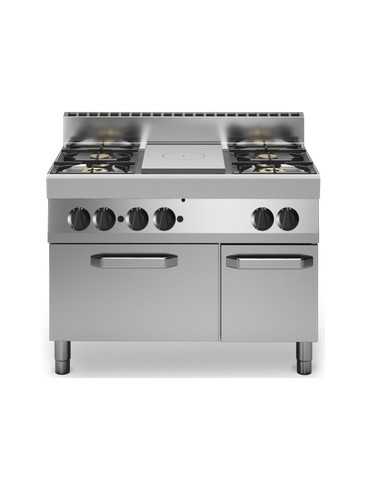 Gas cooker kitchen - N. 4 fires - Gas oven - cm...