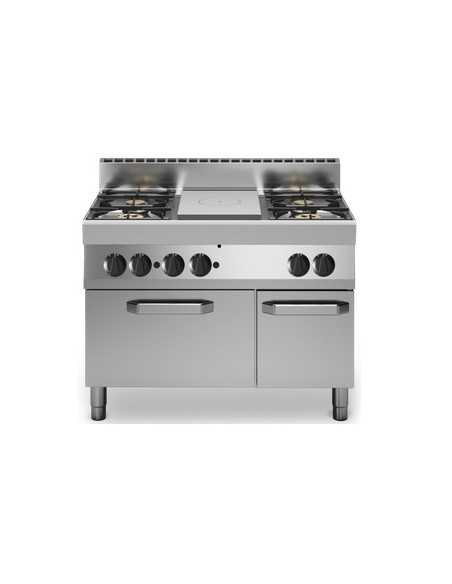 Cocina de cocina - N. 4 fuegos - horno a gas - cm 110 x 70 x 85h
