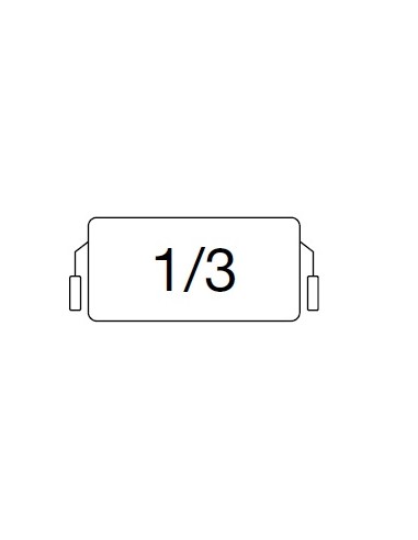 Cesto 1/3 vasca - Dimensioni cm 29 x 16 x 20h