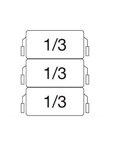 Kit cesti cuocipasta: 3 x 1/3 vasca