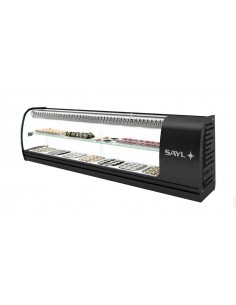 Vitrina refrigerada - N°7 x GN 1/6 x 40 - Cm 135 x 26 x 40 h