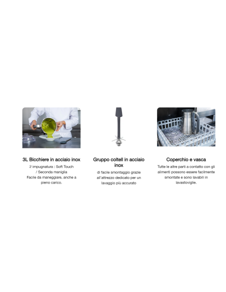 Blender with stainless steel tank 5 lt - cm 21.5 x 47 x 50 h