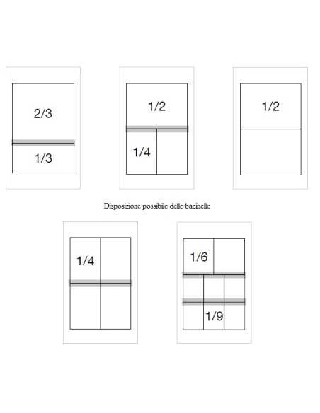 Bagnomaria elettrico - Banco - Vasca GN 1/1 - cm 40 x 70 x 30 h