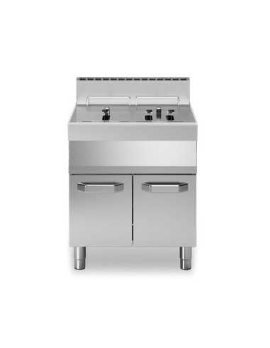 Gas fryer - Capacity liters 13 +13 - cm 70 x 70...
