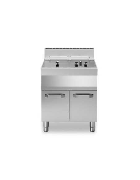 Gas fryer - Capacity liters 13 +13 - cm 70 x 70 x 85h