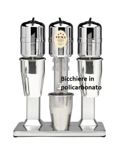 Batidor helado de 800 cl para 3 vasos de policarbonato