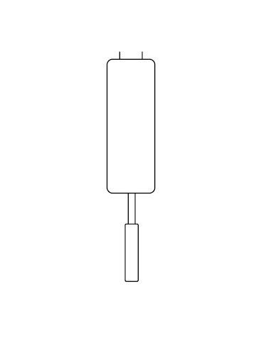 Cesto 1/2 vasca per friggitrice elettrica - Dimensioni cm 11 x 25.5 x 11h