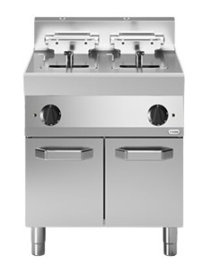 Electric fryer - Capacity 10 + 10 lt - cm 70 x 70 x 85 h 2