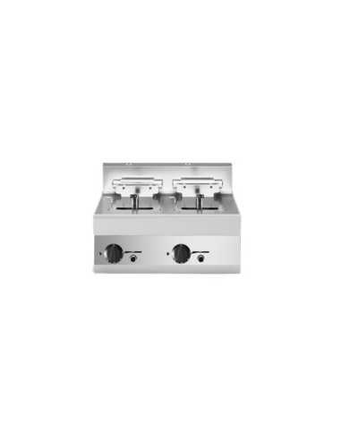 Electric fryer - Capacity Lt. 10 + 10 - cm 70 x...