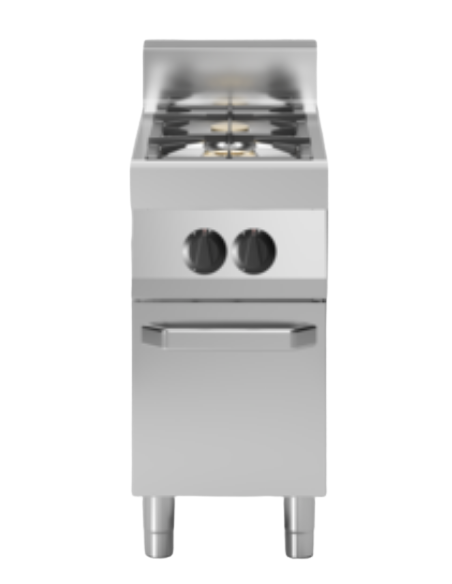 Cocina de gas - N. 2 incendios - Puerta - cm 40 x 70 x 85h