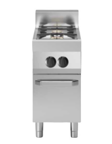 Cucina a gas - N. 2 fuochi - Vano con porta - cm 40 x 70 x 85h