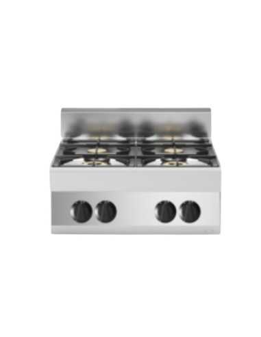 Cucina a gas - Banco - N. 4 fuochi - cm 70 x 70 x 30h