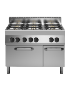 Cucina a gas - Forno gas - N. 6 fuochi - cm 110 x 70 x 85h