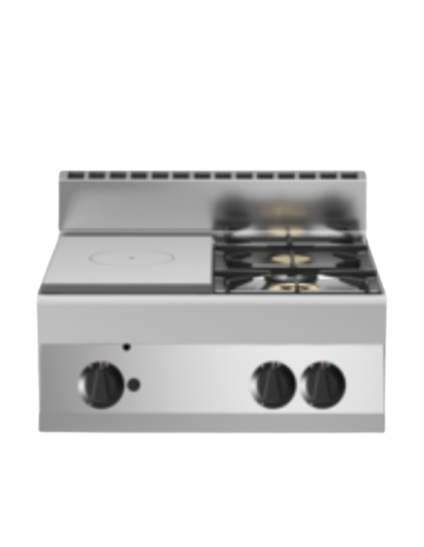 Gas cooker kitchen - N. 2 fires - Banco - cm 70 x 70 x 30h