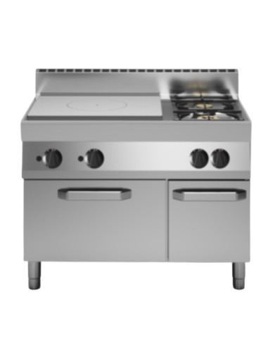 Gas cooker kitchen - N. 2 fires - Gas oven - cm 110 x 70 x 85h