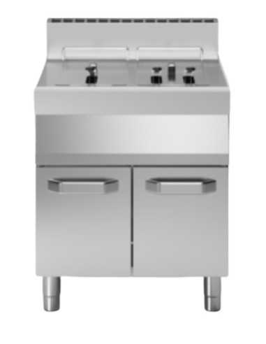 Gas fryer - Capacity liters 13 +13 - cm 70 x 70 x 85h