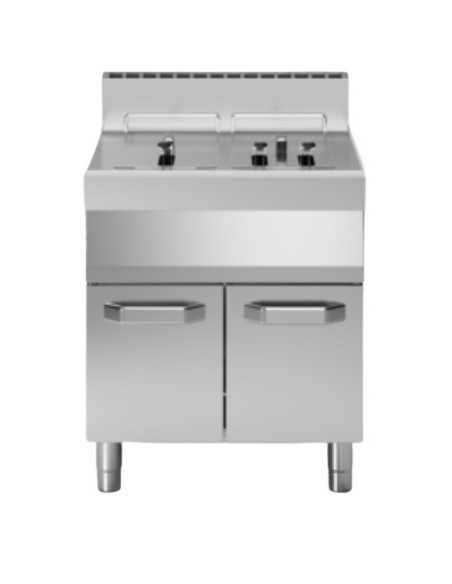 Freidora a gas - Capacidad litros 13 +13 - cm 70 x 70 x 85h