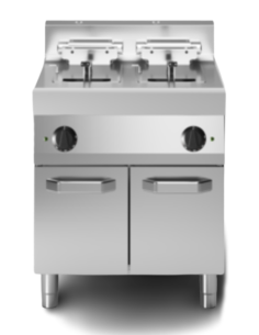 Electric fryer - Capacity Lt. 10 + 10 - cm 70 x 70 x 85 h