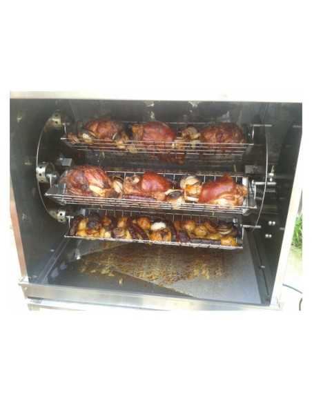 NAsador de mostrador - Asador Bresciano - .4 varillas - Cm 93 x 50 x 100 h