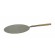 Round pizza shovel - In aluminum with stainless steel handle and wooden grip - Dimensions Ø 32 x 58 cm