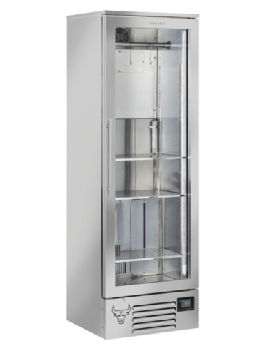 Espositore refrigerato - Per frollatura carni - No-frost - Temp. +2°/+10°C - Capacità Lt 239 - cm 60 x 55.8 x 182h