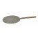 Round perforated pizza shovel - In aluminum with stainless steel handle and wooden grip - Dimensions Ø 32 x 58 cm