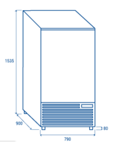 Blast chiller 10 GN1 trays/1 or EN 60x40 - cm...