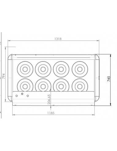 Banco gelateria - N. 8+6 carapine Lt 7.5 - cm...