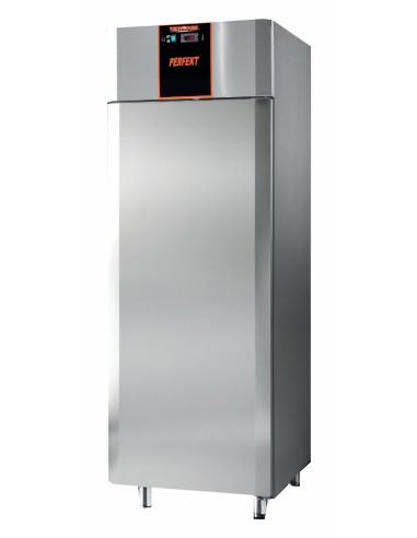 Armadio frigorifero - Acciaio inox - 1 porta - Temp. 0°/+10°C - Ventilato - Capacità lt 590 - cm 71 x 80 x 203 h