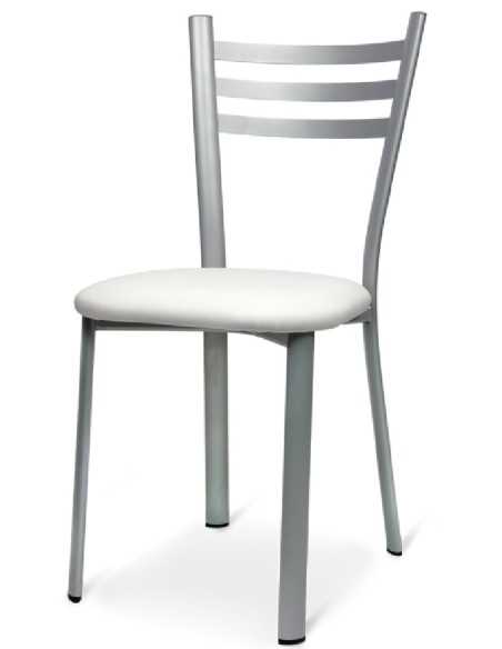 Silla - Estructura en tubular elíptico pintado con polvo epoxi - cm 40 x 43 x 86 h