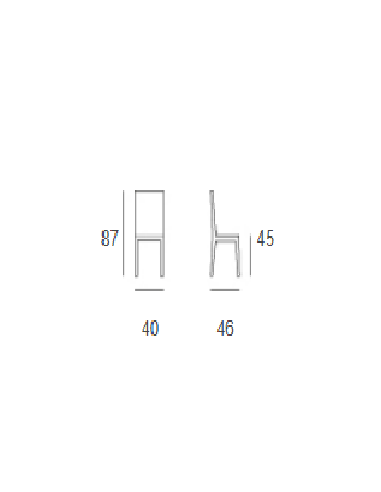 Silla - Estructura en tubular pintado con...