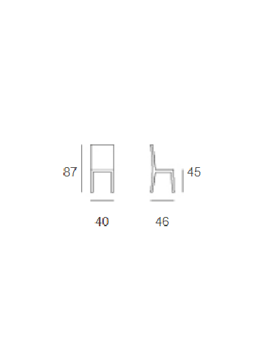 Chair - Structure in tubular painted with epoxy...