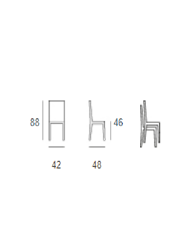 Sedia - Struttura in tubolare verniciato con...