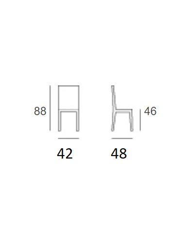Silla - Estructura en tubular pintado con...