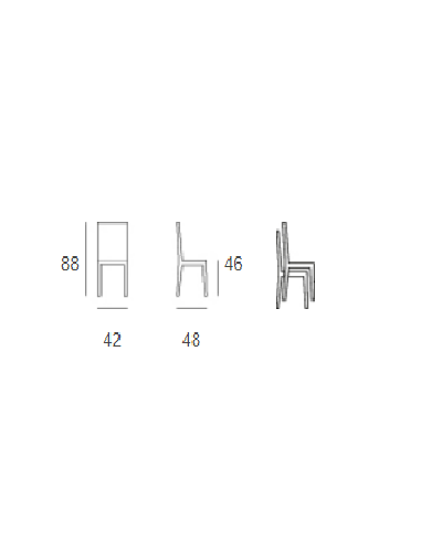 Silla - Estructura en tubular pintado con...