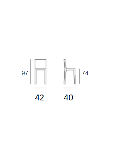 Taburete - Estructura en tubular pintado con...