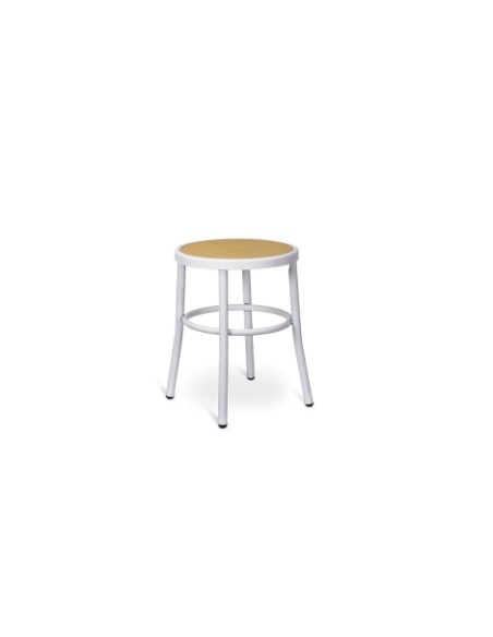 Stool - Structure in tubular painted with epoxy powders - cm 40 x 40 x 46 h