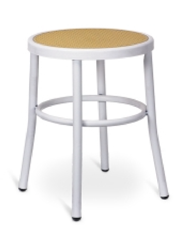 Stool - Structure in tubular painted with epoxy powders - cm 40 x 40 x 46 h