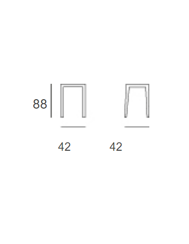 Taburete - Estructura en tubular pintado con...