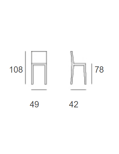 Stool - Structure in tubular painted with epoxy...