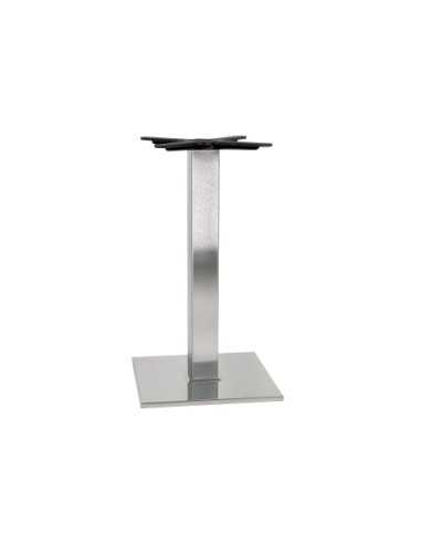 Table base - Square tubular frame with satin...