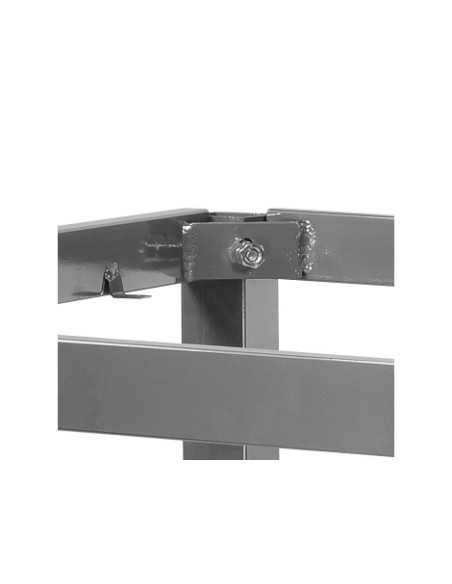 Base per tavoli - Struttura tubolare squadrato verniciato - Altezza 78 cm